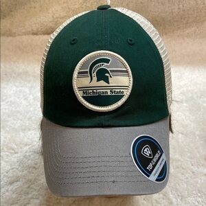 Top is the World Unisex Michigan State Spartans Adjustable Mesh Cap